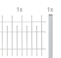Alberts® Zaun Anbauset Madrid zum Aufschrauben