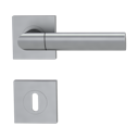 Vorschaubild Griffwerk Türgriff MONICA QUATTRO Schraubrosette- Perla Silbermatt