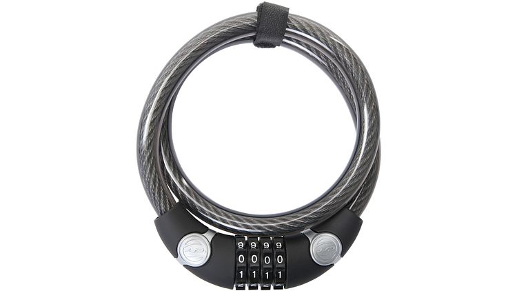 CONTEC Zahlen-Kabelschloss EcoLoc 85 cm schwarz,grau
