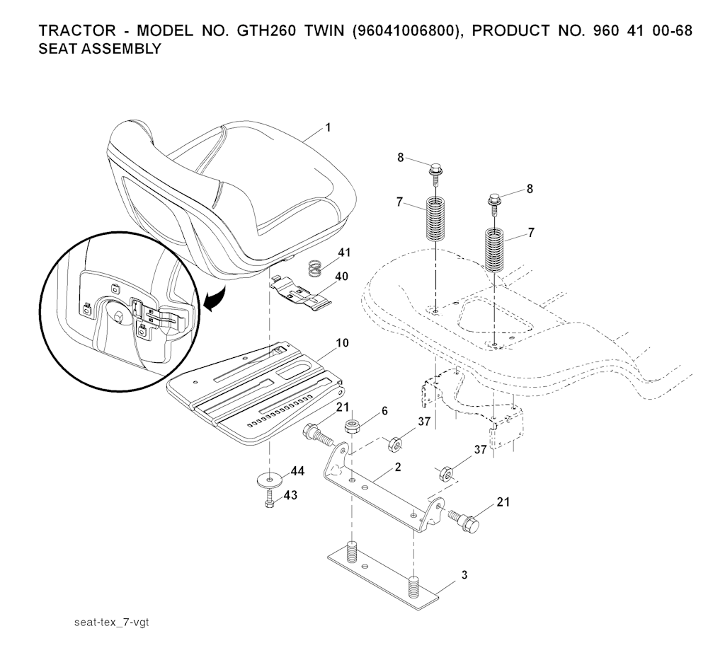 Explosionszeichnung Ersatzteile