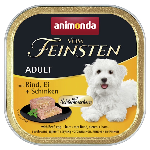 animonda Vom Feinsten Adult mit Schlemmerkern 150g Schale HundenassfutterVorschaubild