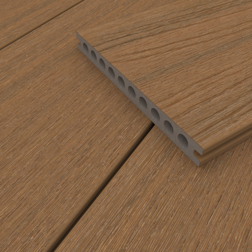 NewTechWood Gigangte Vintage WPC-Terrassendiele Hohlkammer Teak  23 x 210 mm