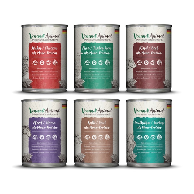 Venandi Animal 6x400g Mix-Paket KatzennassfutterVorschaubild