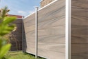 Vorschaubild OSMO Sichtblende Multi-Fence Co-Extrusion Grundelement Aluminium 180x178 cm