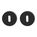 Vorschaubild Griffwerk Rosettenpaar rund GK4 -Graphitschwarz Schraubt. -BB