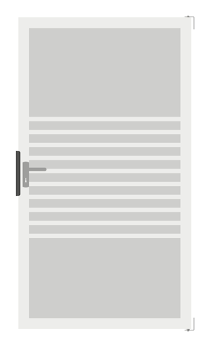 GroJa Ambiente Einzeltor 100 x 180 cm mit Alurahmen EV1