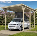 Vorschaubild Skan Holz Caravan-Carport Emsland 404x604 cm mit erhöhter Einfahrt