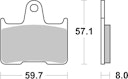 Vorschaubild SBS Bremsbelag 715H.LS Street High Performance Sinter