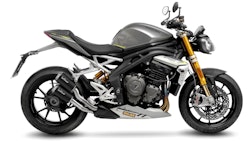 LeoVince 2x SLIP-ON Edelstahl SBK LV-10 Schwarz für TRIUMPH SPEED TRIPLE 1200 RR/RS
