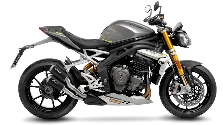 LeoVince 2x SLIP-ON Edelstahl SBK LV-10 Schwarz für TRIUMPH SPEED TRIPLE 1200 RR/RS