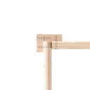 Akubi Stelzenhaus Benjamin mit Holzrampe
