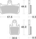 Vorschaubild SBS Bremsbelag 839RST Road Racing Sinter