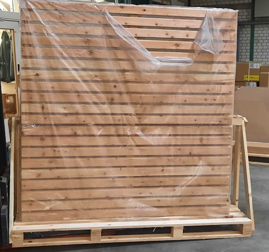 OSMO Sichtblende Rhombus 179 x 179 cm - B-WARE - Lärche naturbelassen