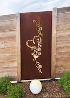 Badeko Parawand „Lenka“ Herz mit Ranke in Edelrostoptik