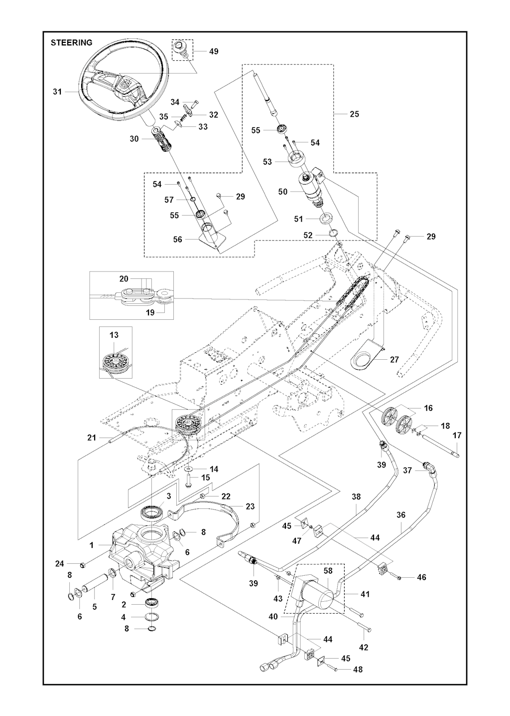 Explosionszeichnung Ersatzteile