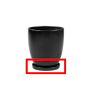 Vorschaubild Wikholm form Design Untersetzer schwarz ⌀ 19/23/28,5 cm