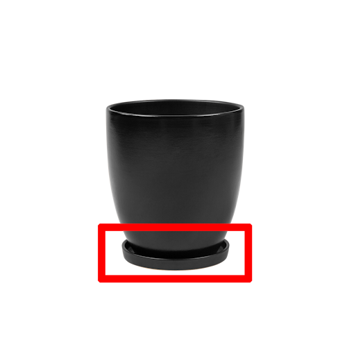 Wikholm form Design Untersetzer schwarz ⌀ 19/23/28,5 cm