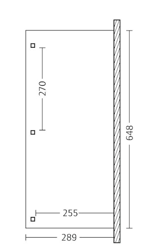Skan Holz Terrassenüberdachung Venezia mit Mittelpfosten Breite 648 cm