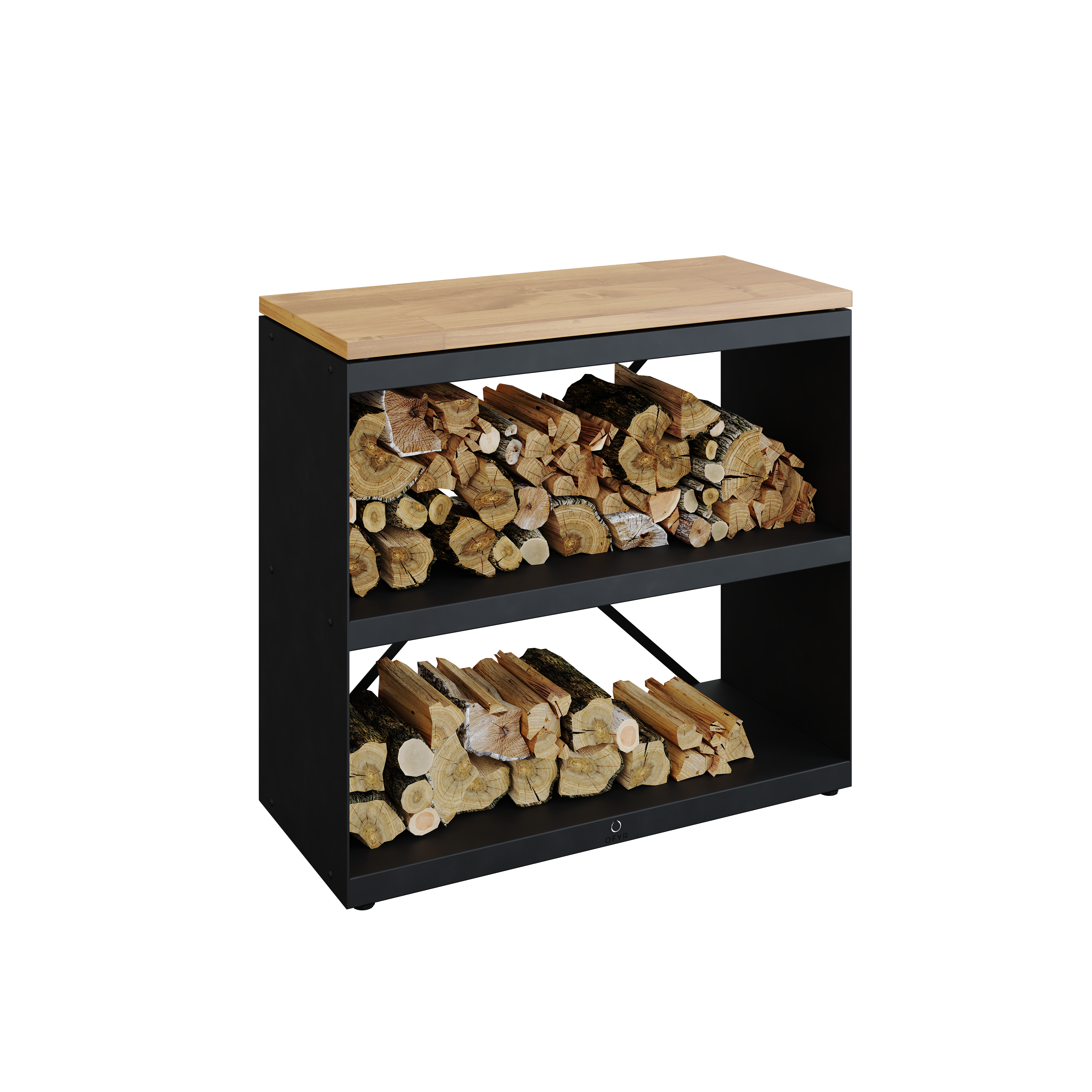 OFYR Holzregal Wood Storage Black Dressoir