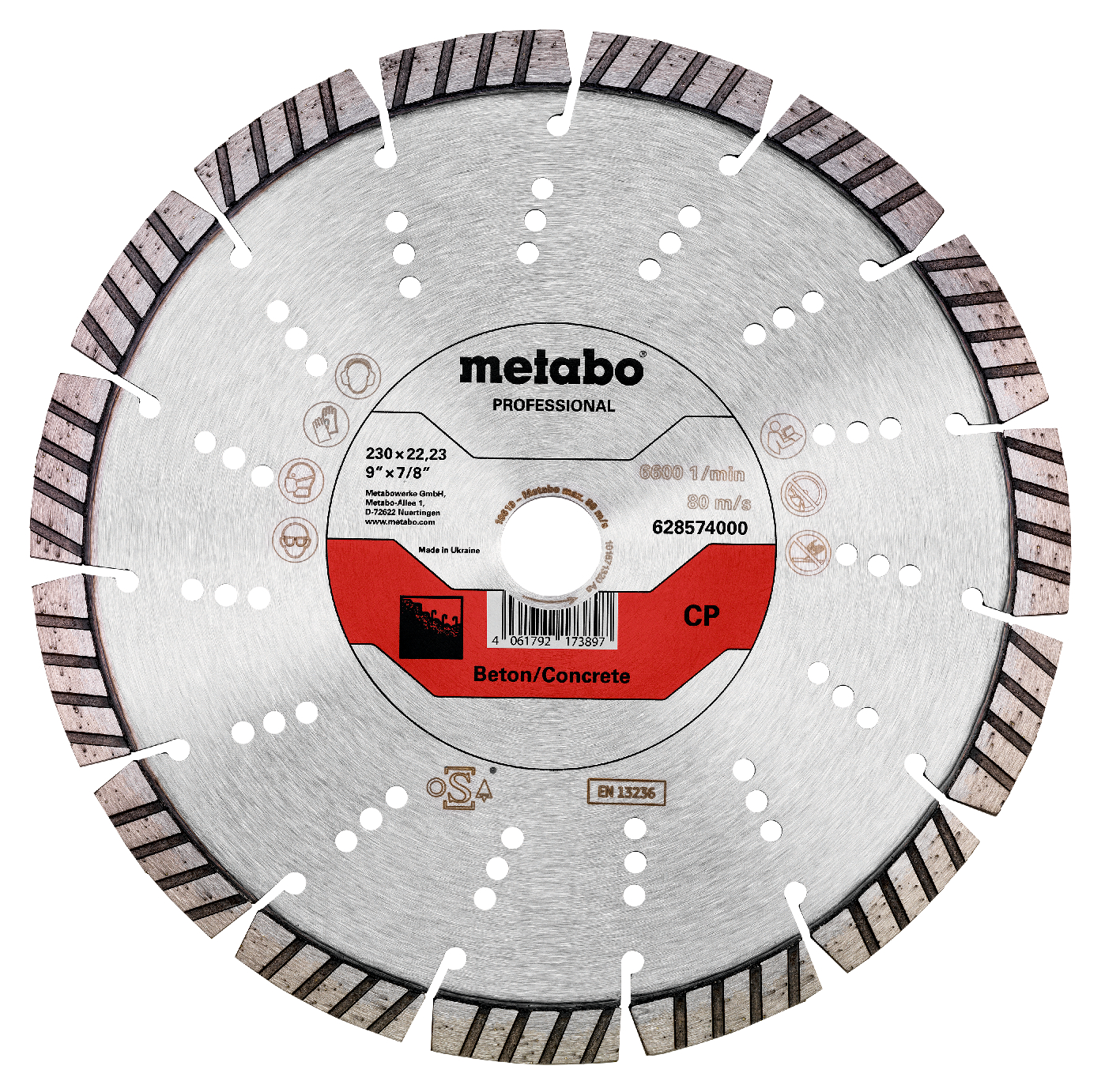 Metabo Diamanttrennscheibe 230x22,23mm"CP"Beton "professional"
