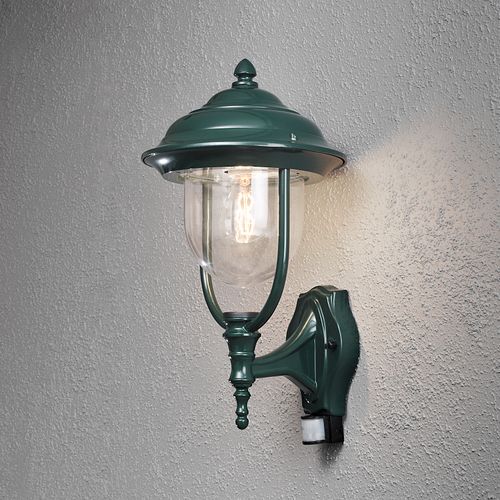 Konstsmide Wandleuchte Parma Up, grün, klares Acrylglas (7235-600)