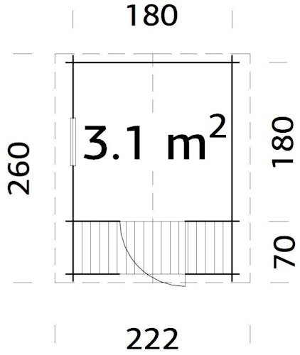 Palmako Kinderspielhaus Stina 3,1 m²