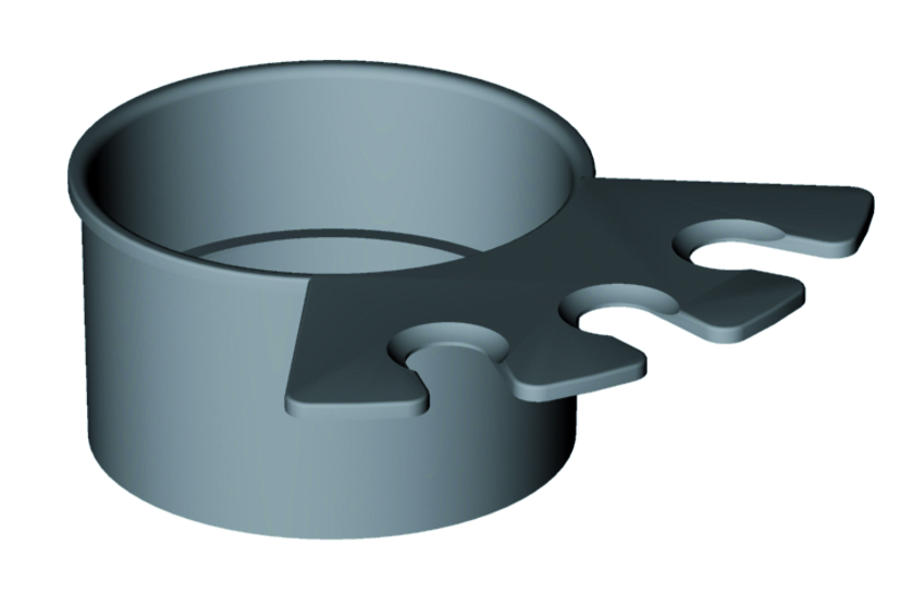 Bravat Dämpfungsring für Glashalter Miami, anthrazit