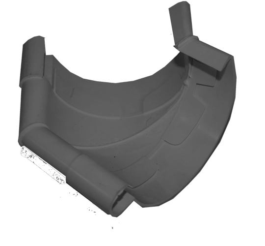 Innenwinkel 90° zum Kleben, RG100 Typ 300 weiß