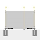 Vorschaubild TraumGarten SYSTEM BOARD/GLAS Doppeltor auf Maß mit E-Antrieb