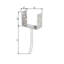 Vorschaubild Alberts® U-Pfostenträger 104x60x4mm Betonanker Rundstahl für verschiedene Pfostenstärken