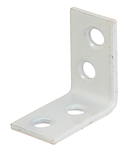 Alberts® Stuhlwinkel weiß beschichtet 25x25x14mmKarte à 4 St.