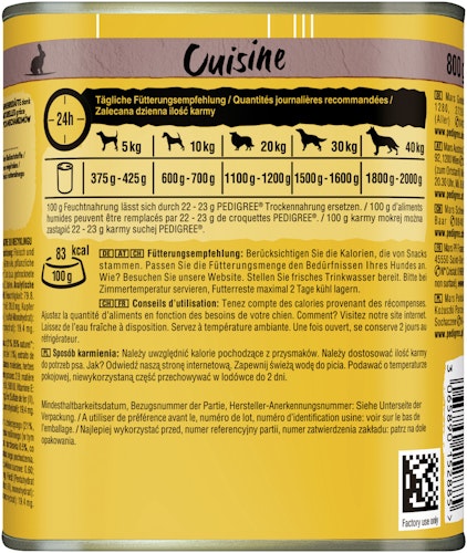 Pedigree in Sauce 800 Gramm Hundenassfutter