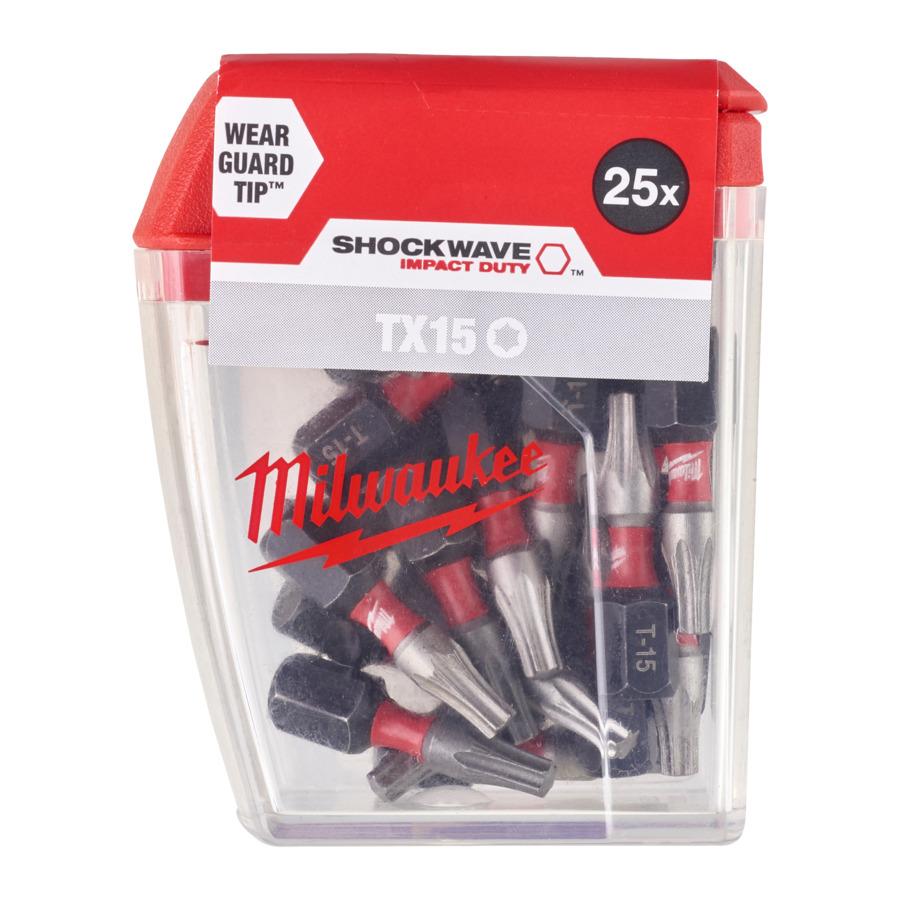 Milwaukee BIT TX15 25MM SHOCKWAVE  (25)DISP. 4932430873