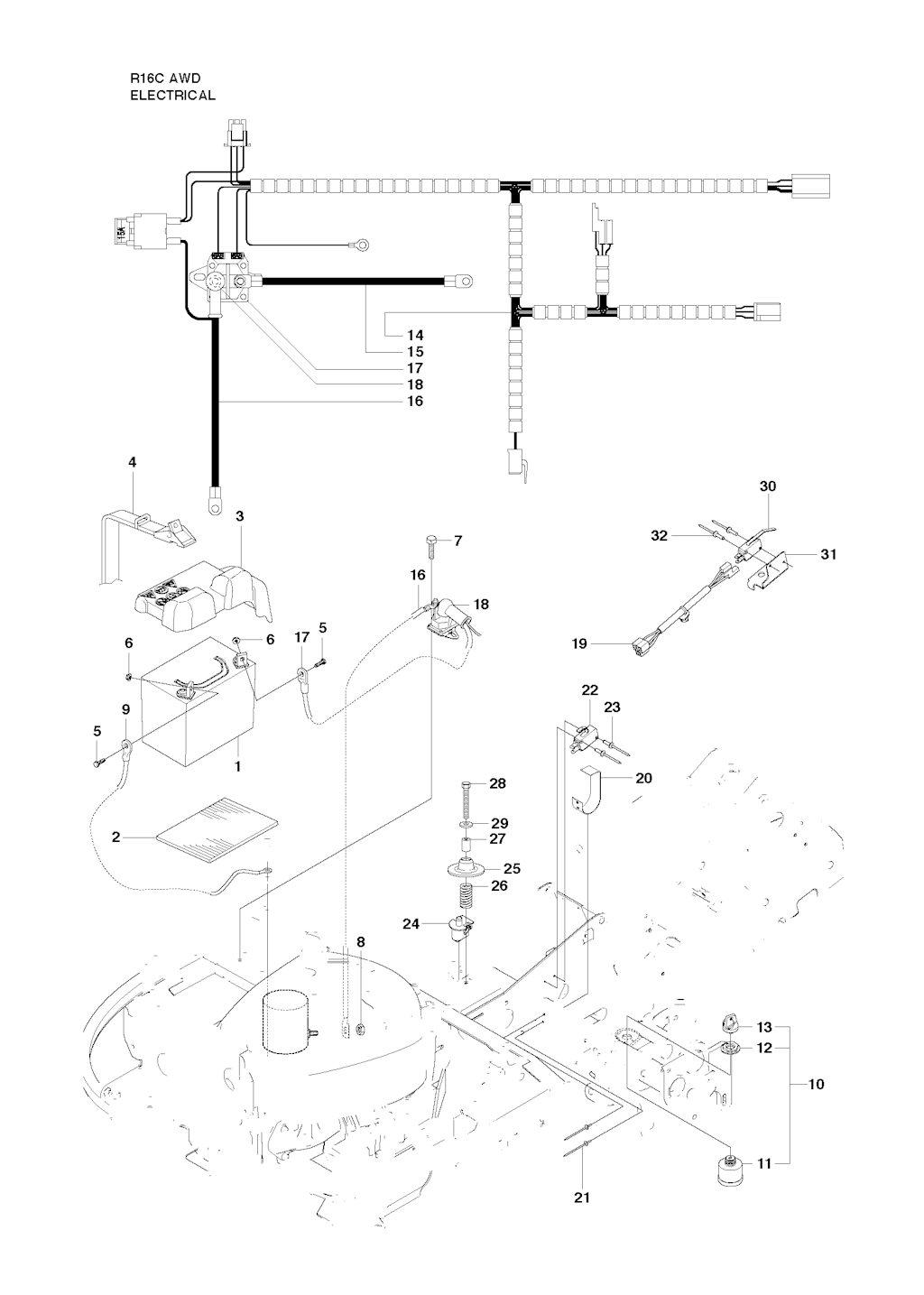 Explosionszeichnung Ersatzteile