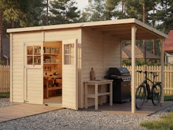 Bertilo Gartenhaus Alster 4 Plus XL natural - 19 mm