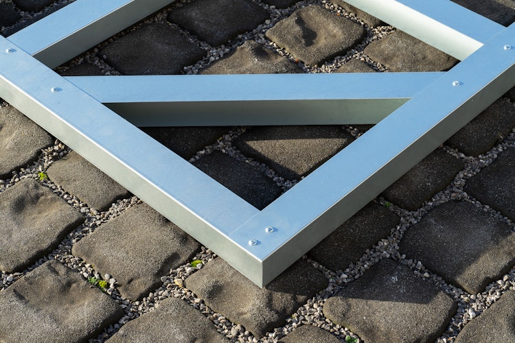 Globel Fundamentbodenrahmen für Metallgerätehaus Gartenmanager Dream 65 - 86 - 88 -108 - 1010