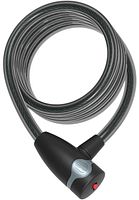 CONTEC Spiralkabelschloss EcoLoc 185 cm schwarz Ø 12 mm, Sicherheitsstufe: 6
