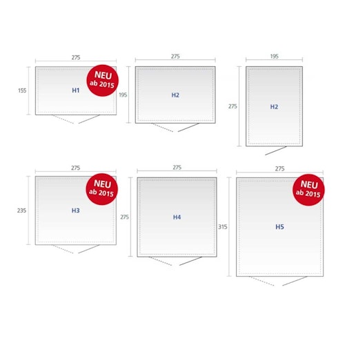 Biohort Gerätehaus HighLine mit Einzeltür 275 x 195 cm (Gr. H 2) - dunkelgrau-metallic (Restposten)
