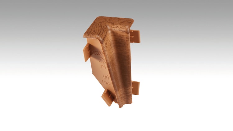 MEISTER Innenecken Fußleiste Profil 3PK (4 Stk./VPE)  Nussbaum hell 2017