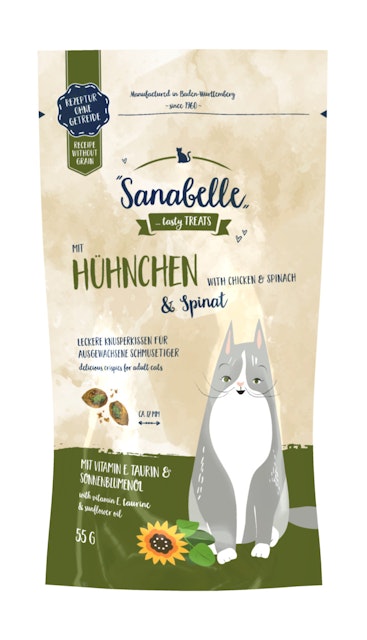 Sanabelle Knusperkissen 55g KatzensnackVorschaubild
