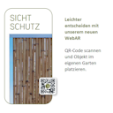 Vorschaubild BambusBASIS Modul5 Zaunfeld mit Abschlussprofilen Edelstahl 