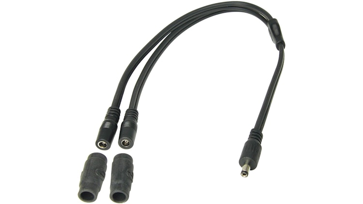 Tecmate Optimate Y-Splitter DC 2,5 mm Stecker auf 2x DC 2,5mm Buchse