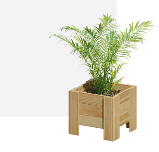 Ante Pflanzkübel B51 x T48 x H45 cm