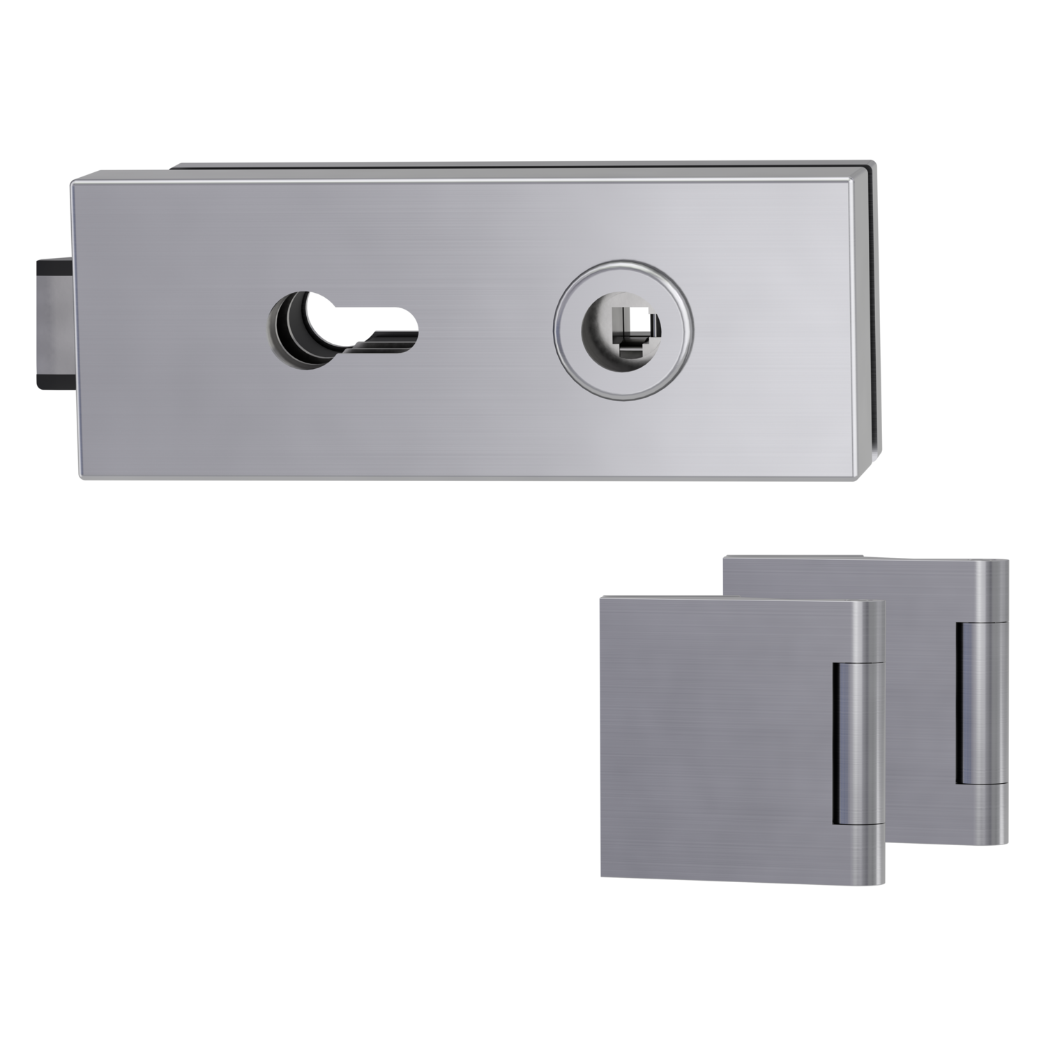 GRIFFWERK Ganzglastürbeschlagset PURISTO 1.0 ohne Griff-ES-PZ