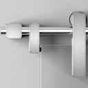 Vorschaubild GRIFFWERK offenes Schiebetürsystem R8 vor der Wand-Edelstahl Optik