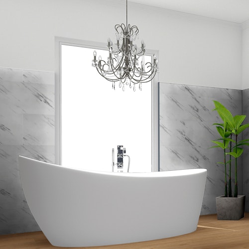 Revét Vinyl Wandfliese Marble Hochglanz 60 x 30 cm