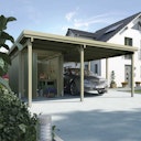 Vorschaubild Weka Carport 607 inkl. Geräteraum 1/2/3