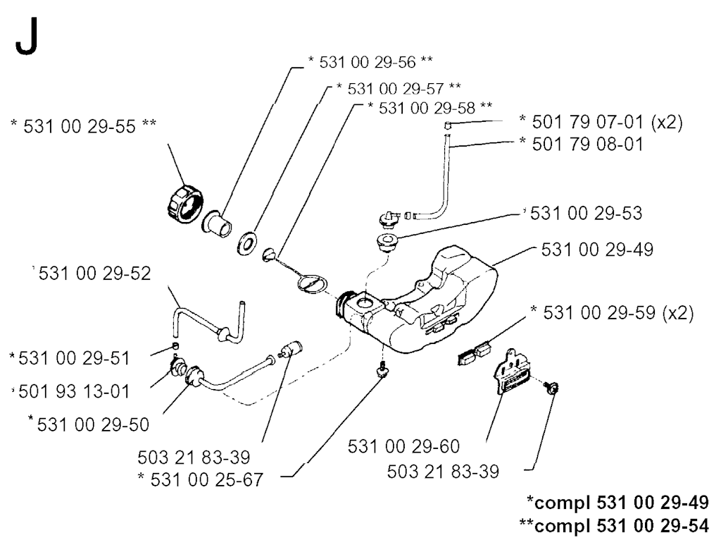 Explosionszeichnung Ersatzteile
