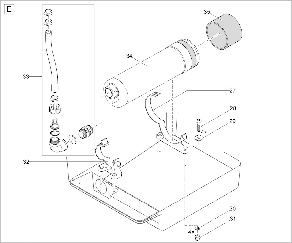 Explosionszeichnung Ersatzteile