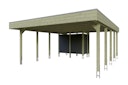 Vorschaubild Skan Holz Carport Friesland Hybrid Set 14 557x708 cm inkl. Abstellraum